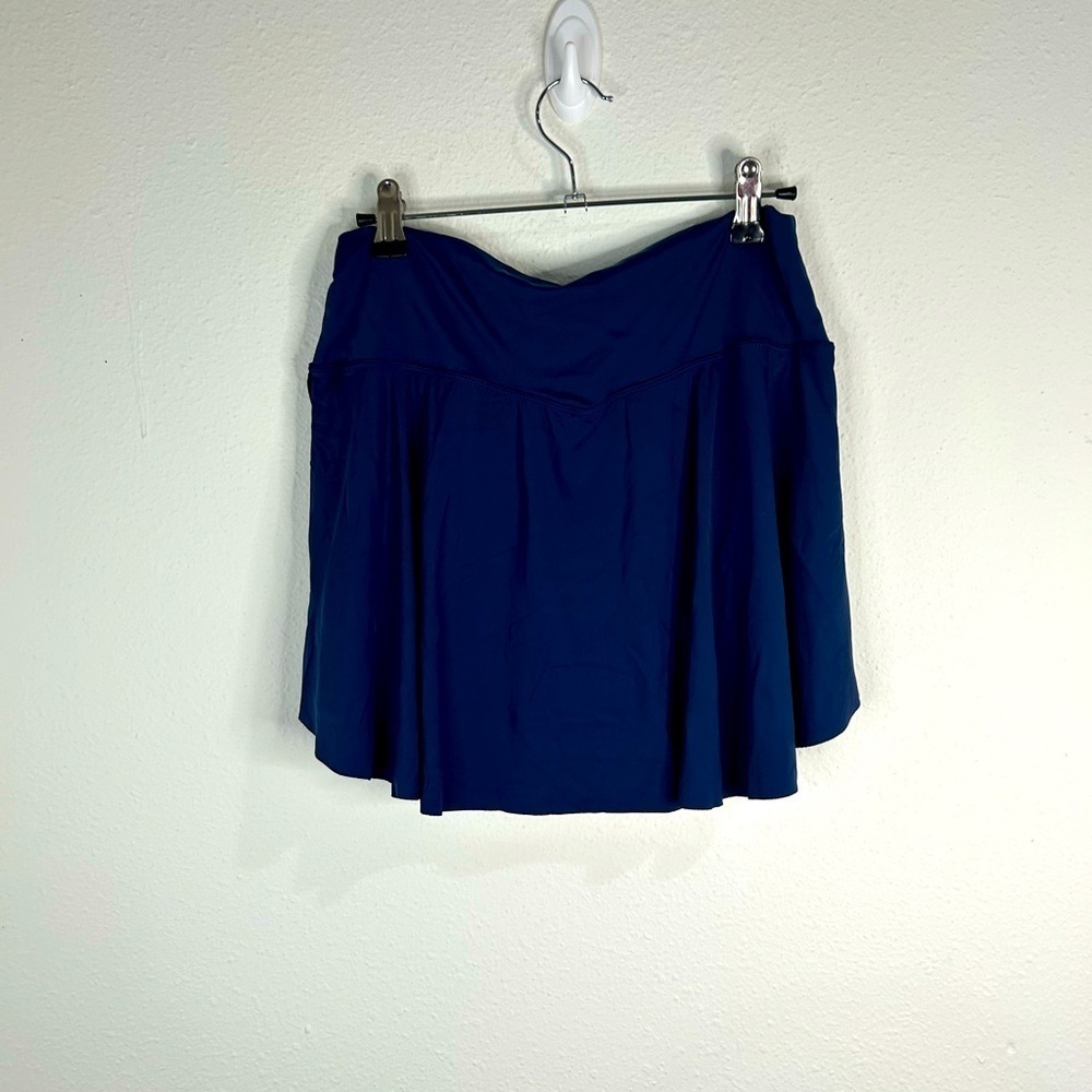 Women's Navy Blue Swim Skort Shorts Large Athletic Swimwear Modest Summer Beach - Picture 5 of 7
